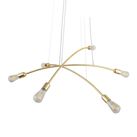 Lampa wisząca HELIX GOLD 6xE27