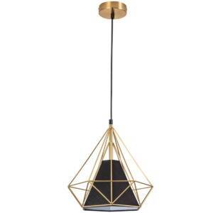 Lampa wisząca      HIRA 1 Gold+Black 1xE27