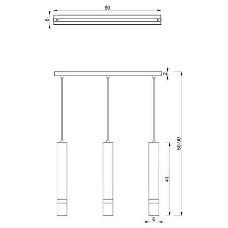 Lampa wisząca JOKER GREEN/GOLD 3xGU10