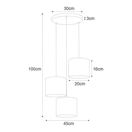 Lampa wisząca K-4376 z serii SEVANA