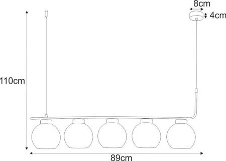 Lampa wisząca K-4882 z serii TORVI