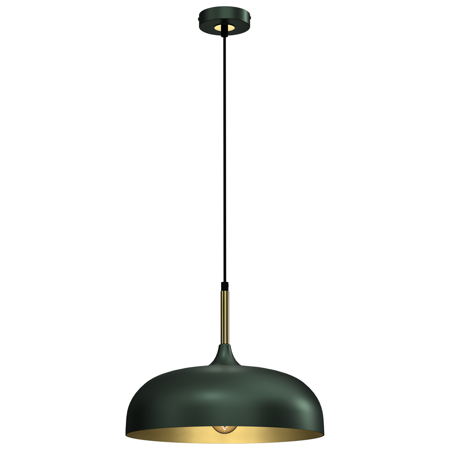 Lampa wisząca LINCOLN GREEN/GOLD 35cm