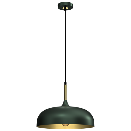 Lampa wisząca LINCOLN GREEN/GOLD 35cm