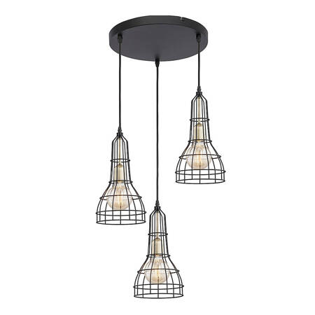 Lampa wisząca LONG 3xE27 koło