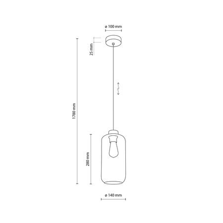 Lampa wisząca MARCO Brown E27