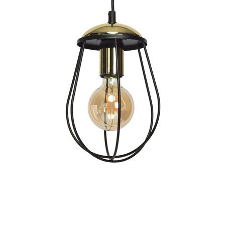 Lampa wisząca OLIMP BLACK / GOLD 1xE27 60W