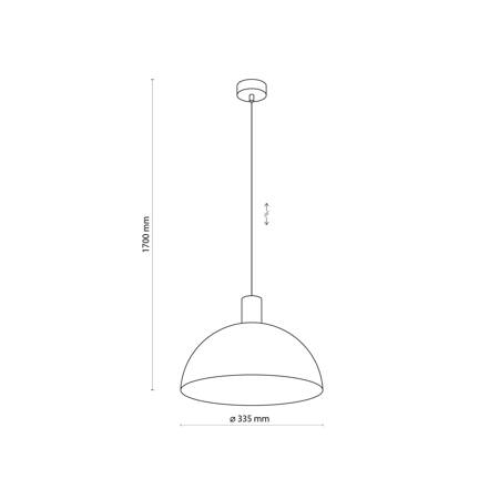 Lampa wisząca OSLO 1xE27