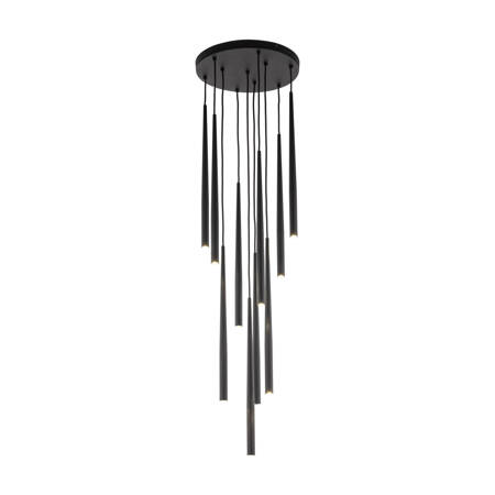 Lampa wisząca PIANO Black 10xG9