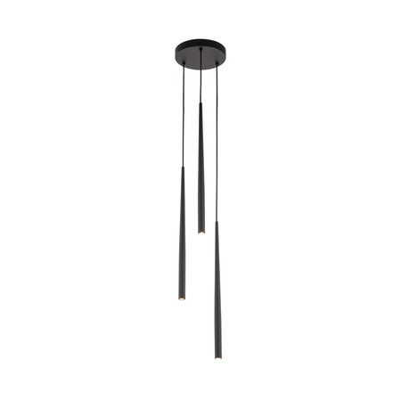 Lampa wisząca PIANO Black 3xG9