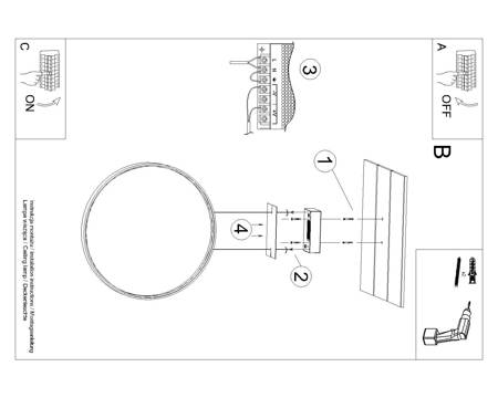 Lampa wisząca RIO 55 złota LED 4000K