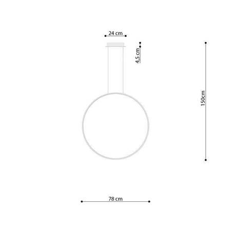 Lampa wisząca RIO 78 biały LED 4000K