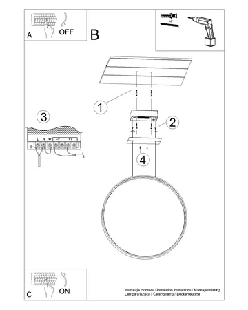 Lampa wisząca RIO 78 chrom LED 4000K