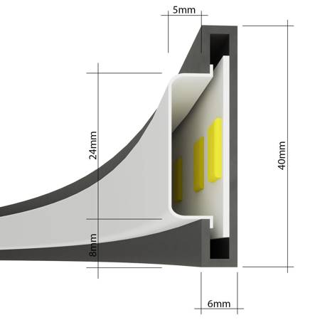 Lampa wisząca RIO 78 złota LED 3000K