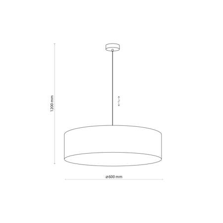 Lampa wisząca RONDO GRAFIT 3xE27