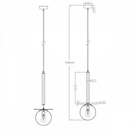 Lampa wisząca Roma 1xE14 złota