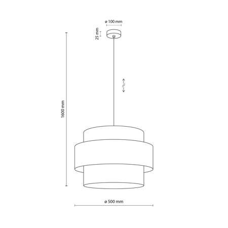 Lampa wisząca Trio JUTA Mix E27