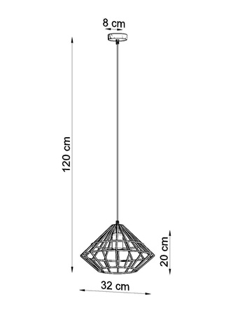 Lampa wisząca UMBERTO biała