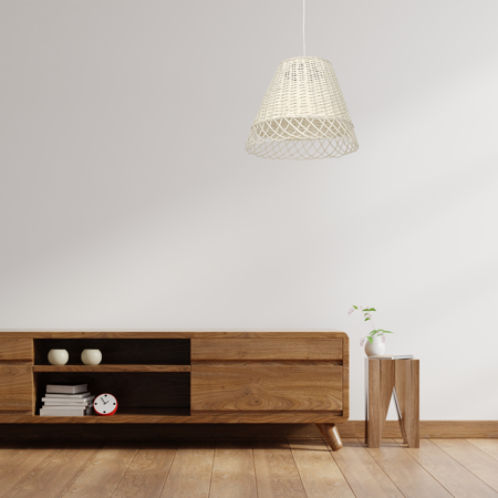 Lampa wisząca VIMINI WHITE 1xE27