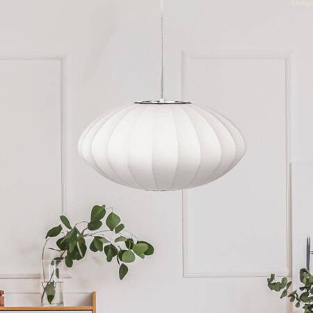 Lampa wisząca biała elegancka CLOUD elipsa 1xE27