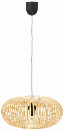 Lampa wisząca czarna BOHO bambusowa 38cm E27