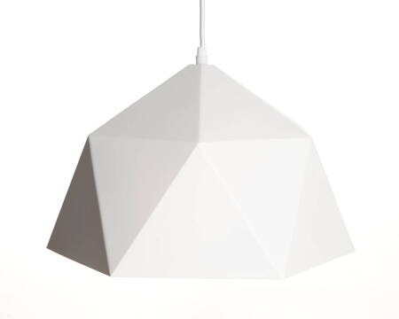 Lampa wisząca geometryczna nowoczesna duża biała