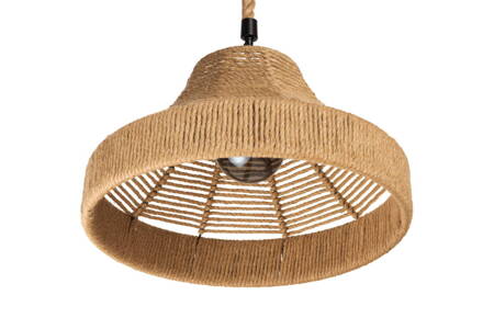 Lampa wisząca jutowa BASKET boho