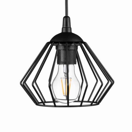 Lampa wisząca loft druciana dzwonek