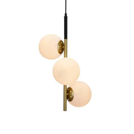 Lampa wisząca matowe złoto 3 Duo 33-01276