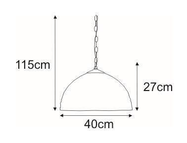 Lampa wisząca witrażowa K-P162208 z serii TIFANY