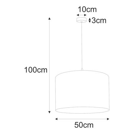 Lampa wisząca z serii AURO 1xE27