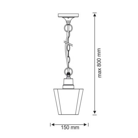 Lampa zewnętrzna wisząca GIZA 1xE27