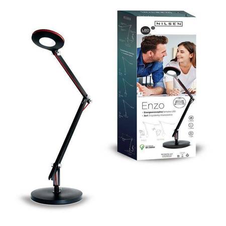 Lampka LED ENZO 3w1 CZARNA