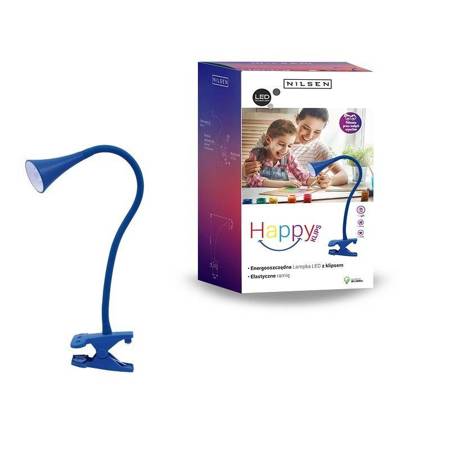 Lampka LED HAPPY CLIPS NIEBIESKA