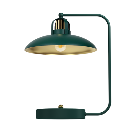 Lampka biurkowa FELIX GREEN/GOLD 1xE27