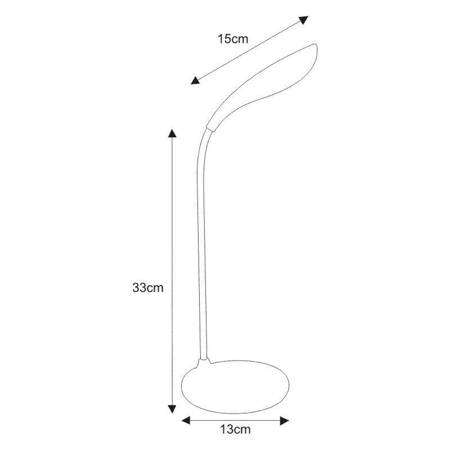 Lampka biurkowa K-MT-202 BIAŁY z serii NEGRI