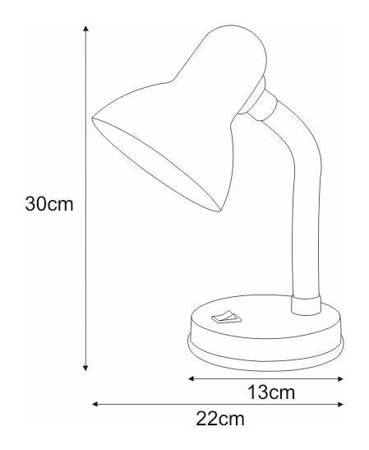 Lampka biurkowa K-MT-203 BIAŁY z serii CARIBA