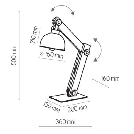 Lampka nocna OSLO 1xE27