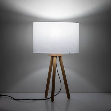 Lampka nocna TOKYO WHITE E27 Sosna