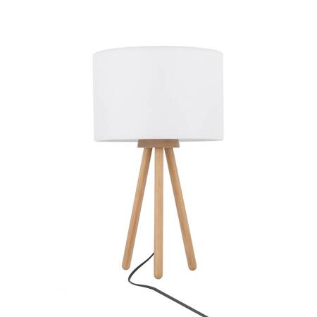 Lampka nocna TOKYO WHITE E27 Sosna