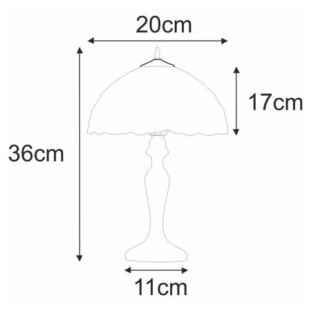 Lampka stołowa / nocna K-G082166 z serii PAPI