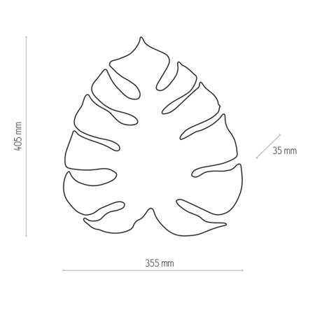 MONSTERA WHITE KINKIET 12W LED