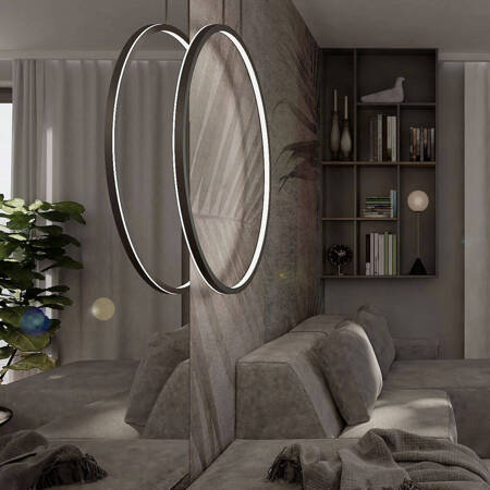 Mirror lampa wisząca mała czarna LP-999/1P S BK