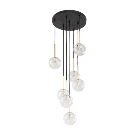 NILOS BLACK / GOLD LAMPA WISZĄCA 7