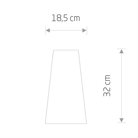 Nowodvorski Abażur szary PETIT B 8336