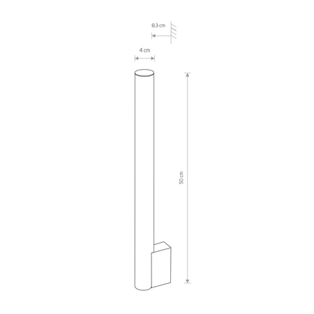 Nowodvorski Kinkiet ICE TUBE LED M 8122