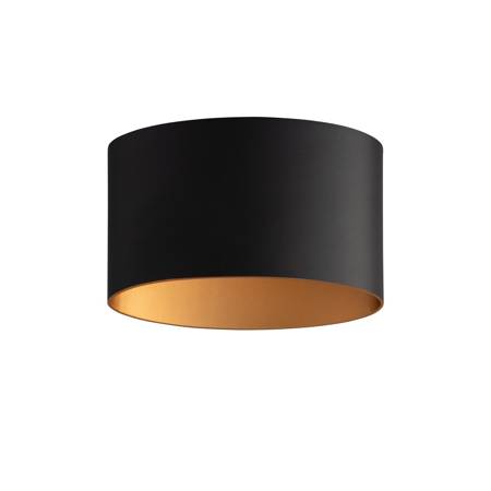 Nowodvorski Kinkiet zewnętrzny natynkowy czarno złoty ELLIPSES LED 8181