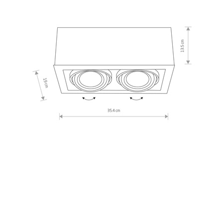 Nowodvorski Lampa sufitowa czarna BOX ES111 9470