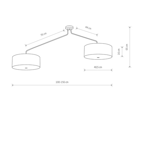 Nowodvorski Lampa sufitowa szara HAWK 