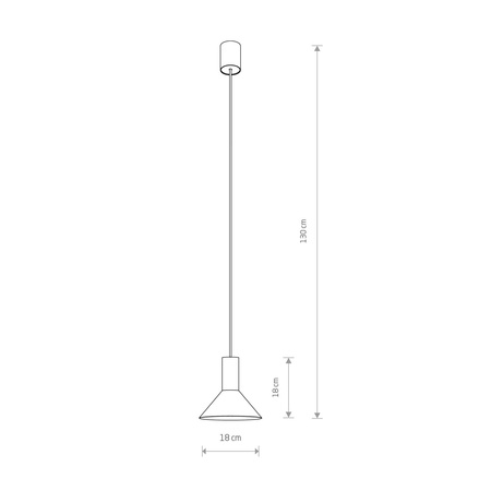 Nowodvorski Lampa wisząca biała złota metalowa HERMANOS 8040