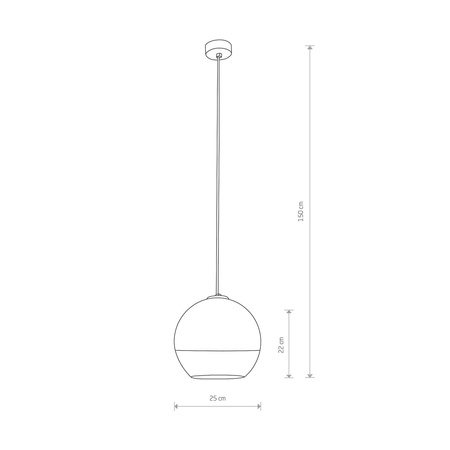 Nowodvorski Lampa wisząca chrom GLOBE PLUS M